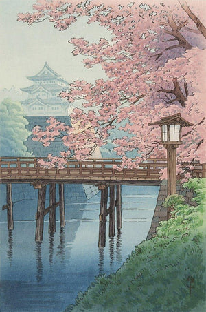 High-quality Print Cherry Blossoms and Castle - Ito Yuhan Japanese Woodblock Print Ukiyo-e - City of Paradise
