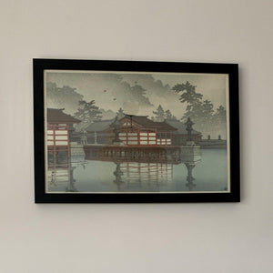 High-quality  Miyajima in de mist - Kawase Hasui Japanese Woodblock Print Ukiyo-e - City of Paradise