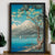 High-quality Framed Print Mount Fuji from Lake Yamanaka - Hiroaki Takahashi Japanese Woodblock Print Ukiyo-e - City of Paradise