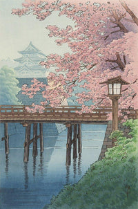 High-quality Print Cherry Blossoms and Castle - Ito Yuhan Japanese Woodblock Print Ukiyo-e - City of Paradise