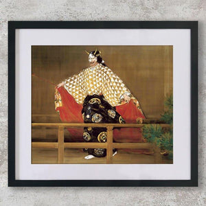 High-quality Mounted + Framed Print Dojoji - Kōgyo Tsukioka Japanese Woodblock Print Ukiyo-e - City of Paradise