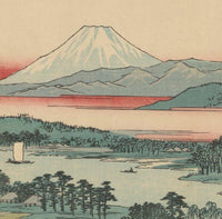 High-quality Print Kawasaki Tsurumi River and Namamugi Village - Andō Hiroshige Japanese Woodblock Print Ukiyo-e - City of Paradise