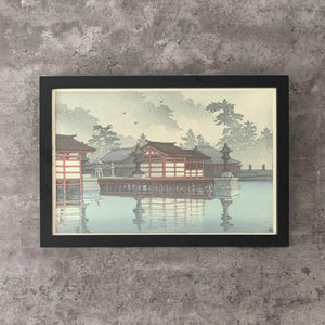 High-quality  Miyajima in de mist - Kawase Hasui Japanese Woodblock Print Ukiyo-e - City of Paradise