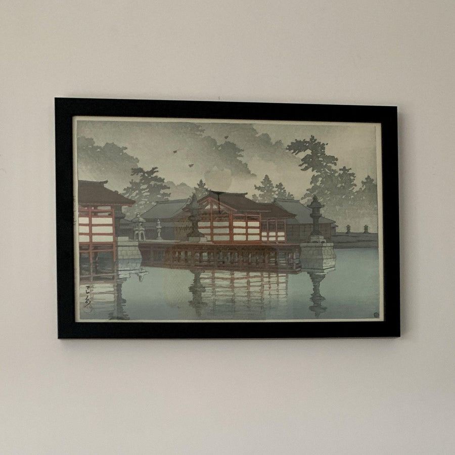 High-quality  Miyajima in de mist - Kawase Hasui Japanese Woodblock Print Ukiyo-e - City of Paradise