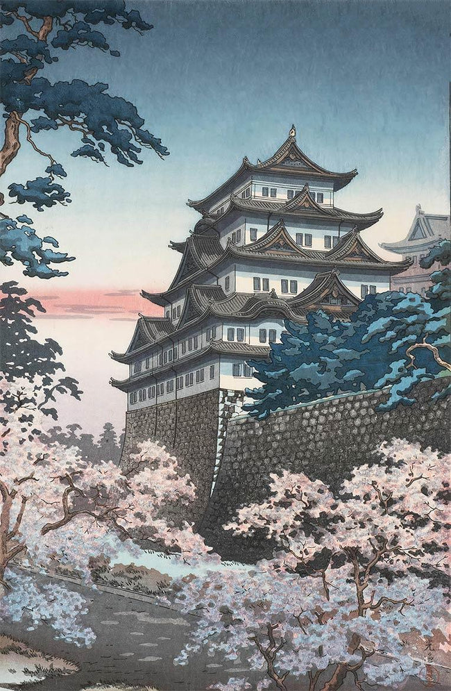 High-quality Print Nagoya Castle - Tsuchiya Koitsu Japanese Woodblock Print Ukiyo-e - City of Paradise