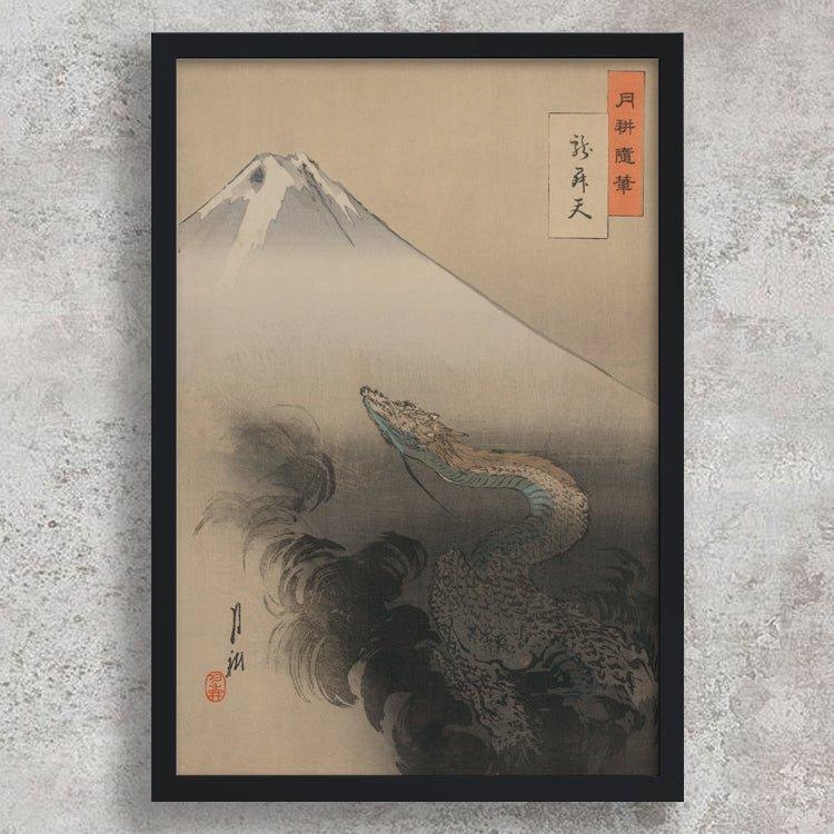 High-quality Framed Print Ryū shōten - Ogata, Gekkō Japanese Woodblock Print Ukiyo-e - City of Paradise