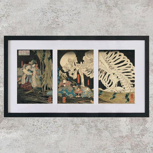High-quality  Mitsukuni Defying the Skeleton Spectre Invoked by Princess Takiyasha - Utagawa Kuniyoshi Japanese Woodblock Print Ukiyo-e - City of Paradise