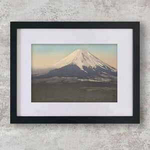High-quality Mounted + Framed Print Ten views of Fuji - Yoshida Mura Japanese Woodblock Print Ukiyo-e - City of Paradise