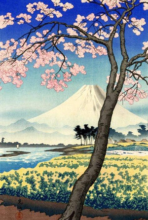 High-quality Print The River Banyu In Springtime - Tsuchiya Koitsu Japanese Woodblock Print Ukiyo-e - City of Paradise